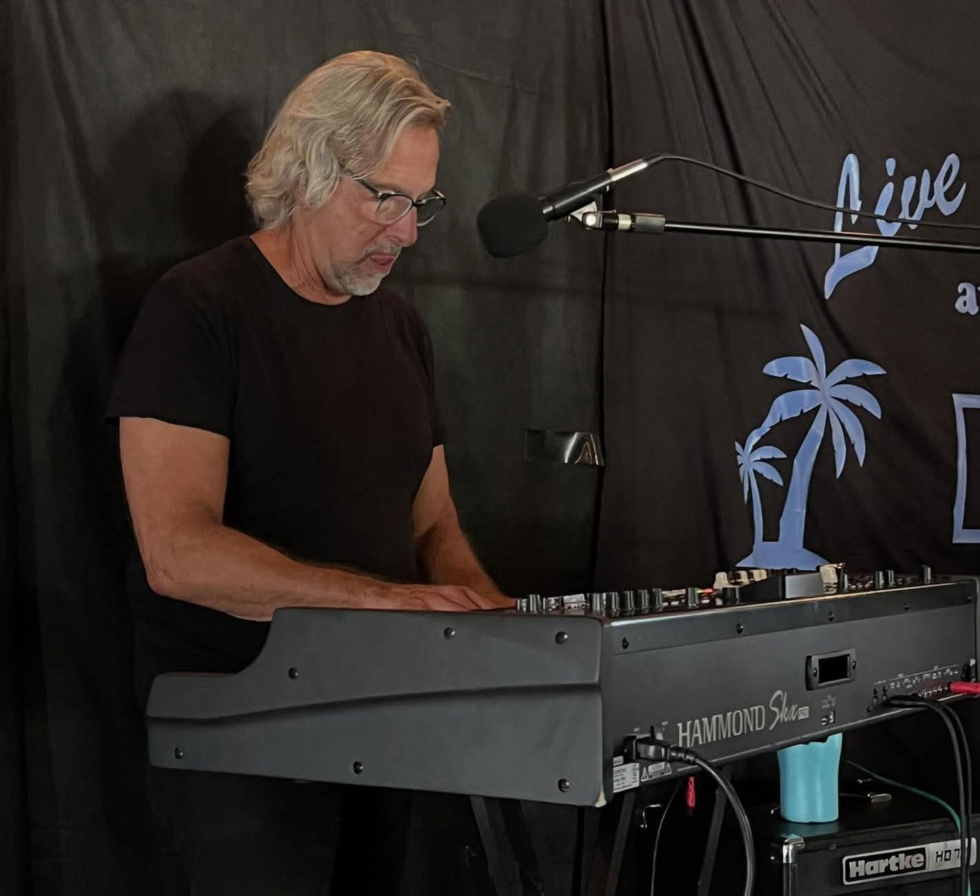 Paul performing with The Alright Guys