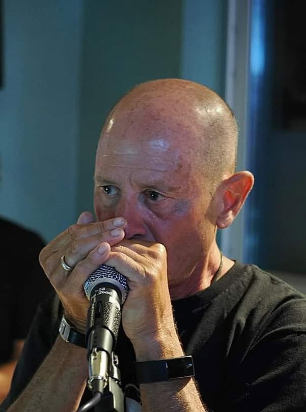 Dave performing with The Alright Guys